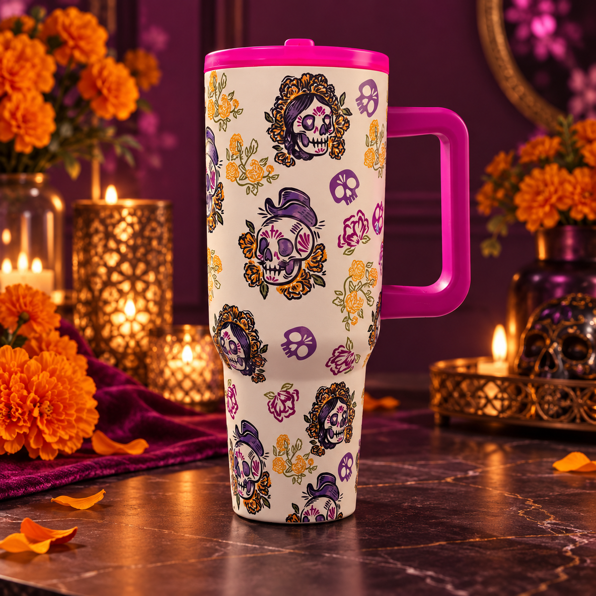 H-E-B Destination Holiday - Novios Day of the Dead Tumbler
