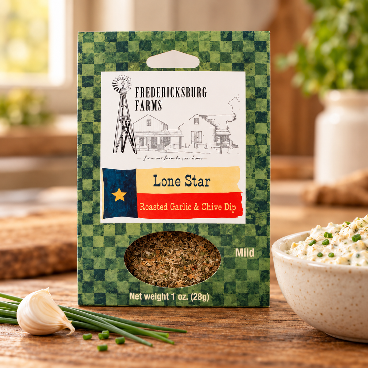 Fredericksburg Farms - Lone Star
Roasted Garlic & Chive Dip