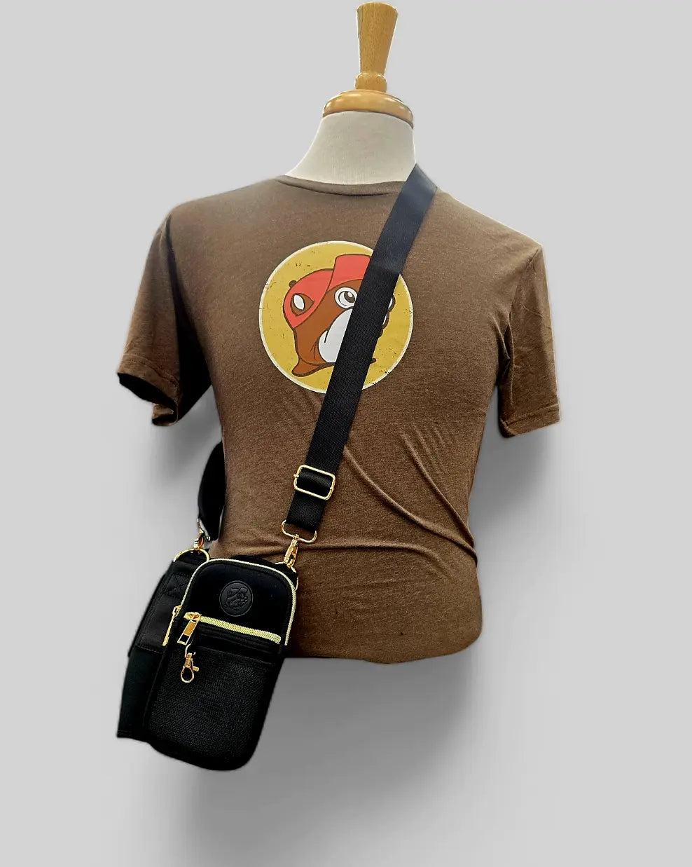 Buc-ee's Crossbody Tumbler Bag w/ Straw Topper - Texan Temptations