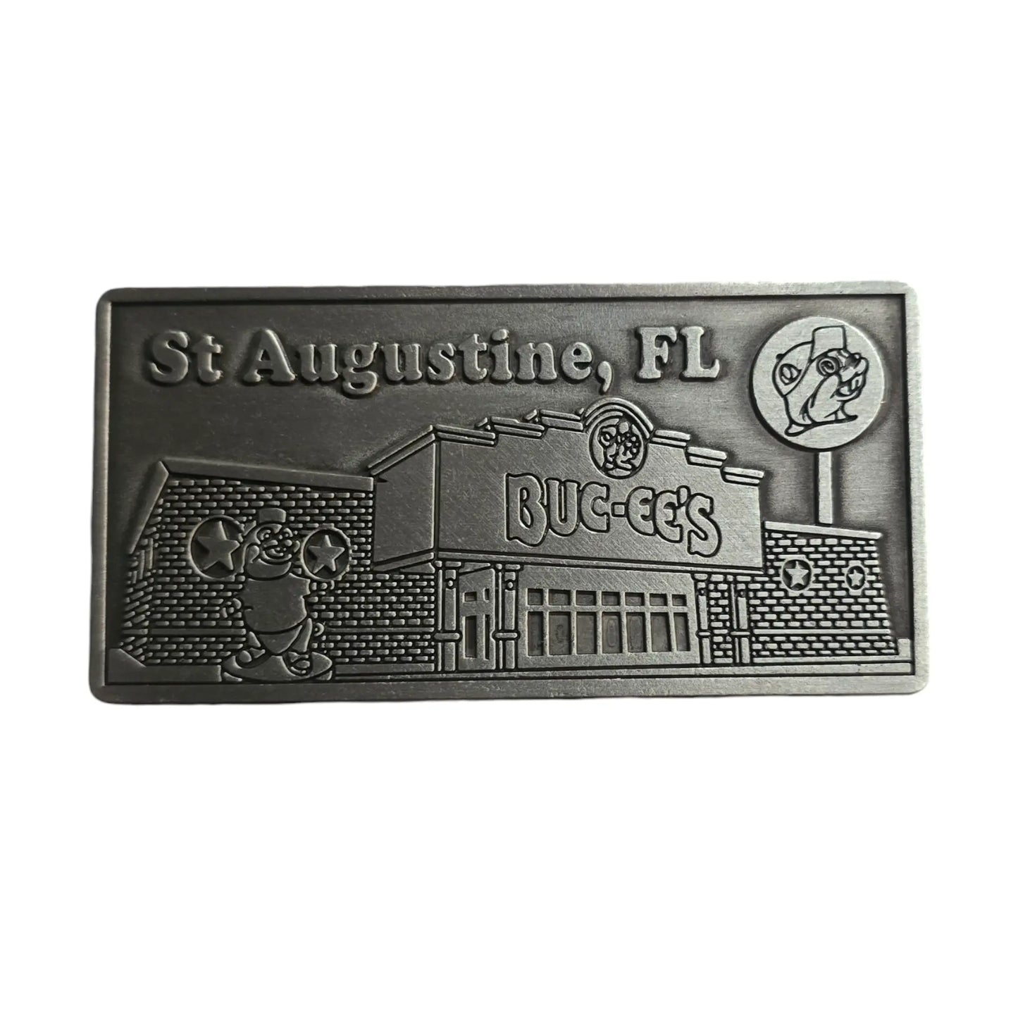 Buc-ee's St. Augustine, FL Magnet - Silver Buc-ee's