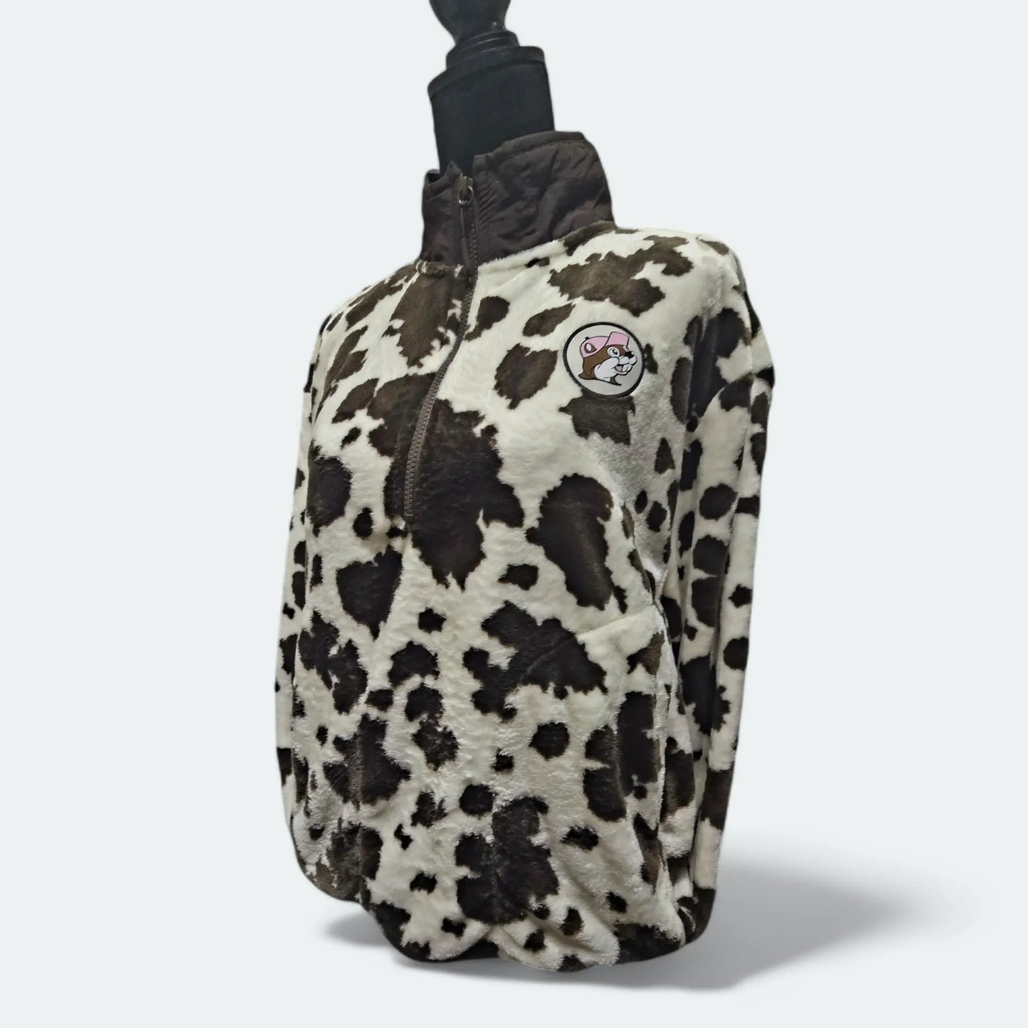 Buc-ee's Cow Print Fleece Pullover Buc-ee's
