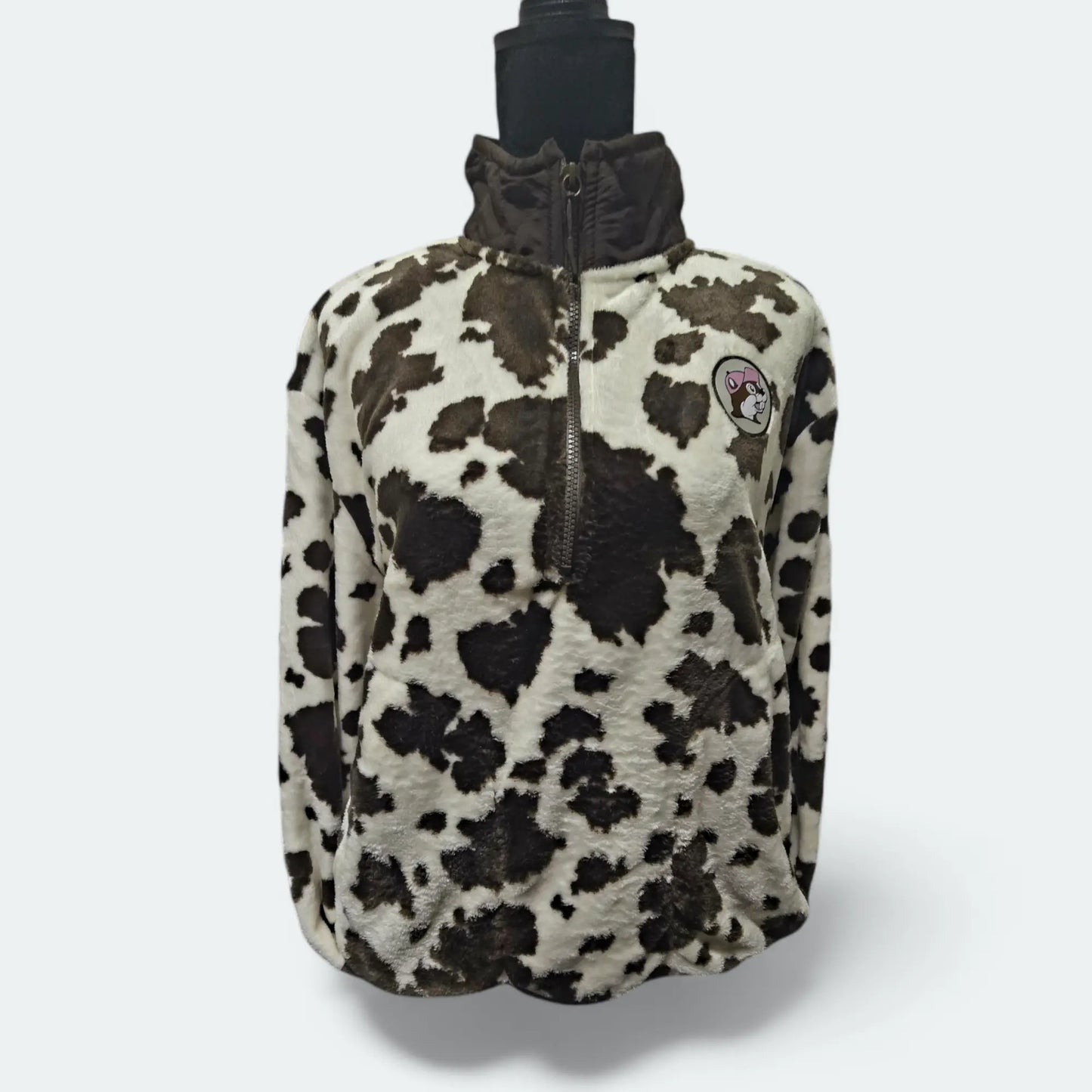 Buc-ee's Cow Print Fleece Pullover Buc-ee's