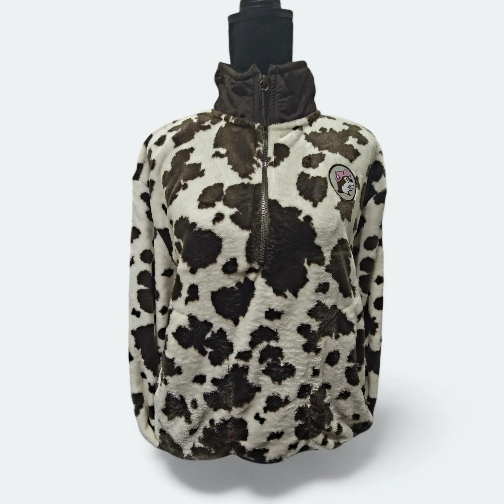 Buc-ee's Cow Print Fleece Pullover Buc-ee's