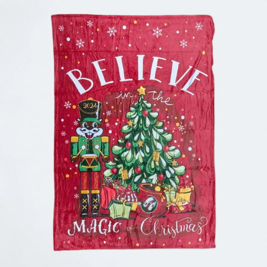 Buc - ee's 2024 Christmas Blanket - Texan Temptations