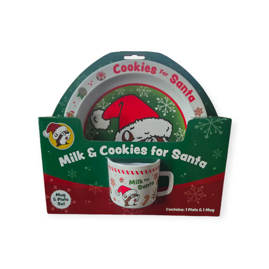 Buc-ee's Milk & Cookies for Santa Set - Texan Temptations