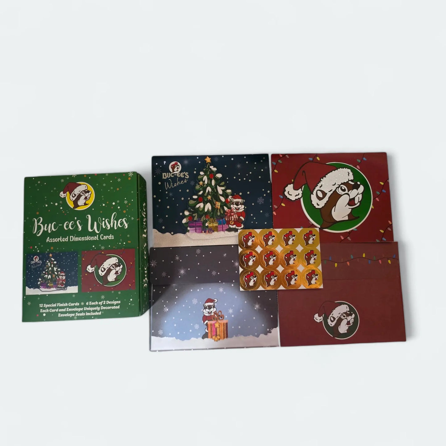 Buc-ee's Wishes Christmas Card - 12ct - Texan Temptations