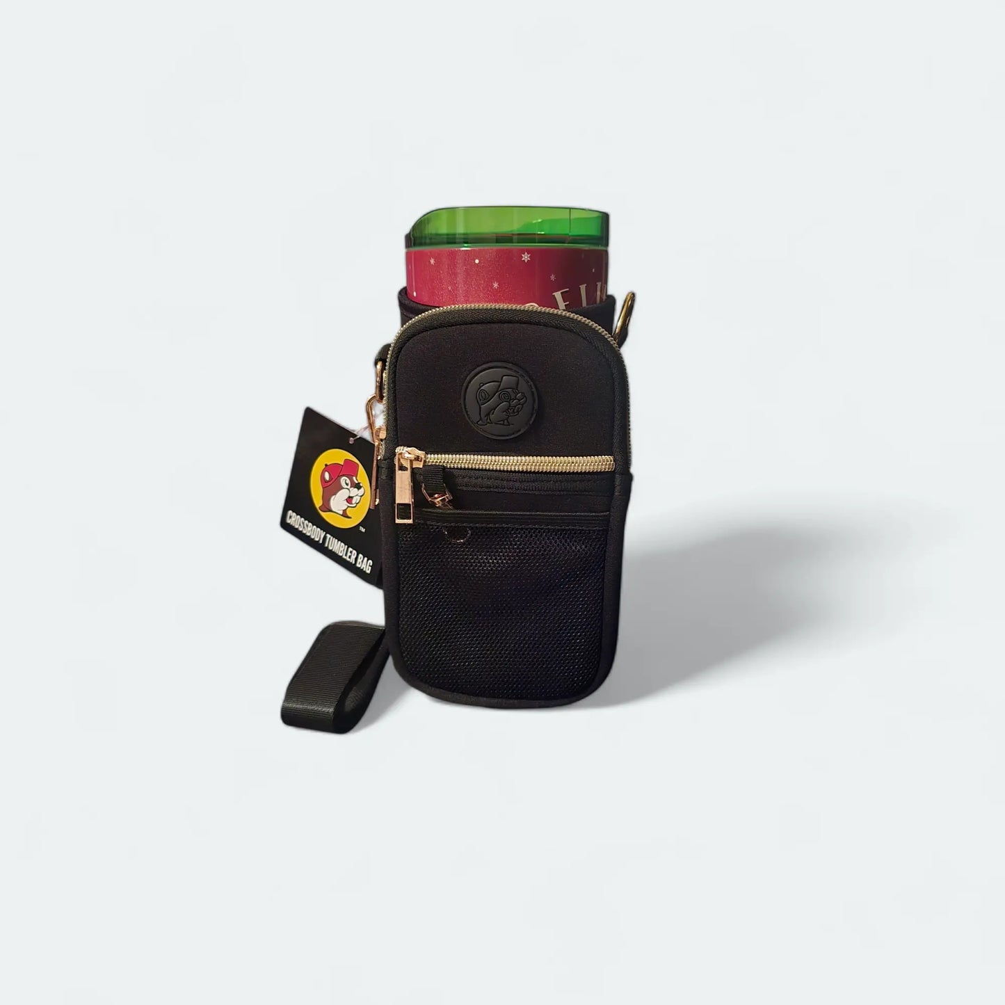Buc-ee's Crossbody Tumbler Bag w/ Straw Topper - Texan Temptations