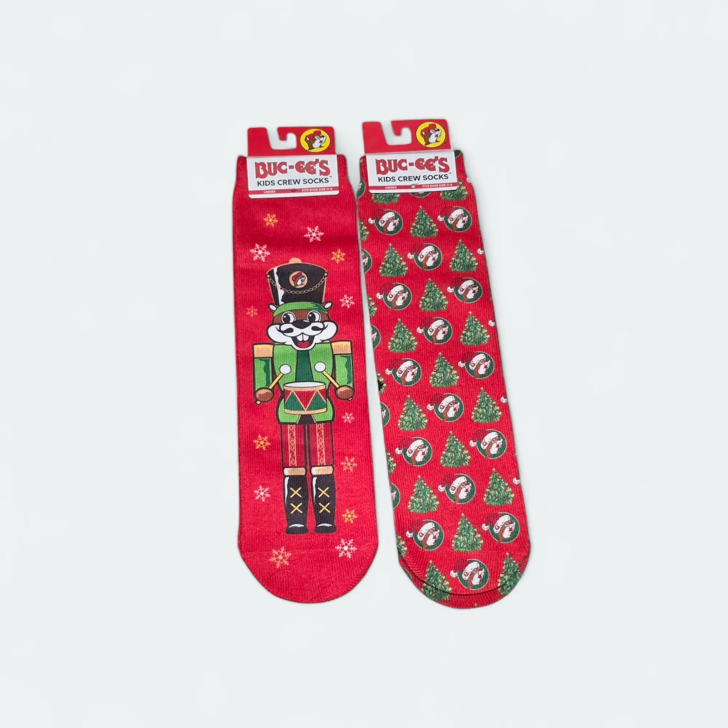 Buc-ee's Christmas Kids Crew Socks - Texan Temptations