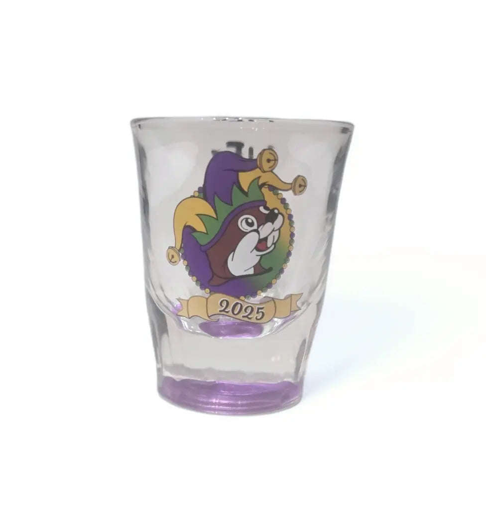 Buc-ee's Mardi Gras 2025 Shot Glass - Texan Temptations