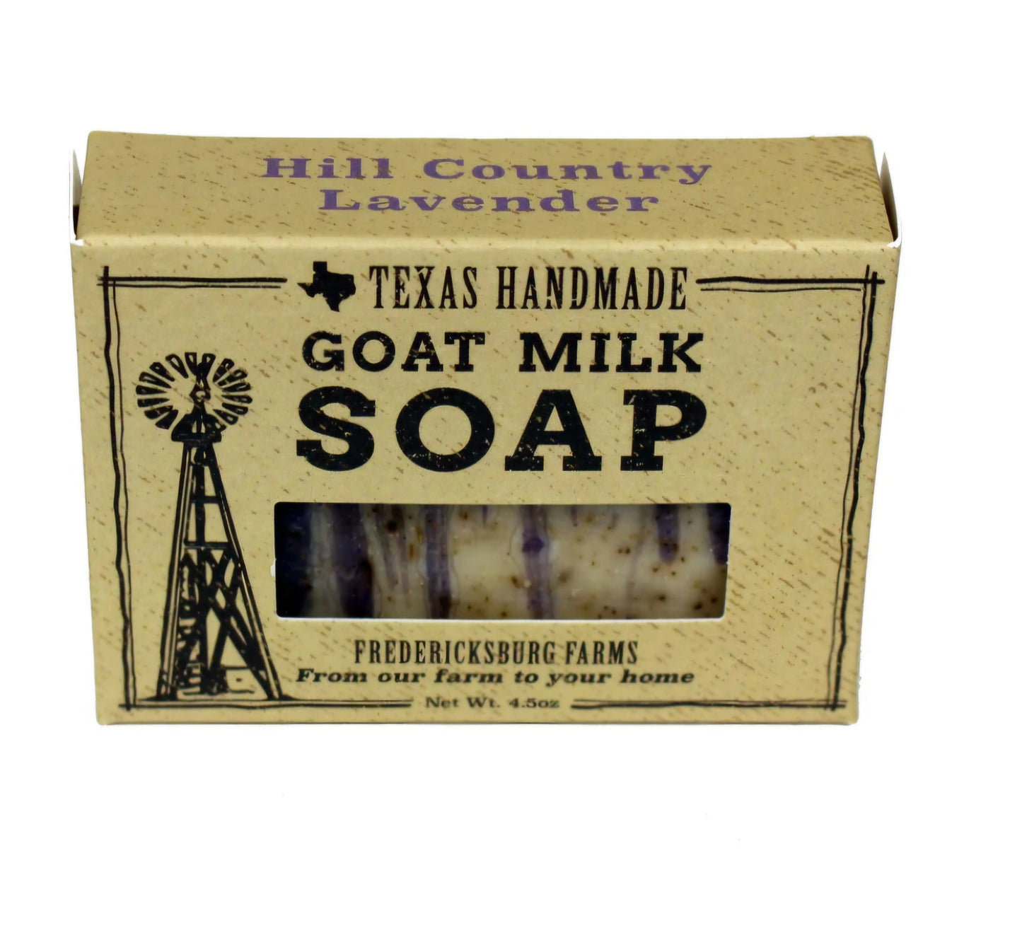 Fredericksburg Farms - Hill Country Lavender Goat Milk Bar Soap - Texan Temptations
