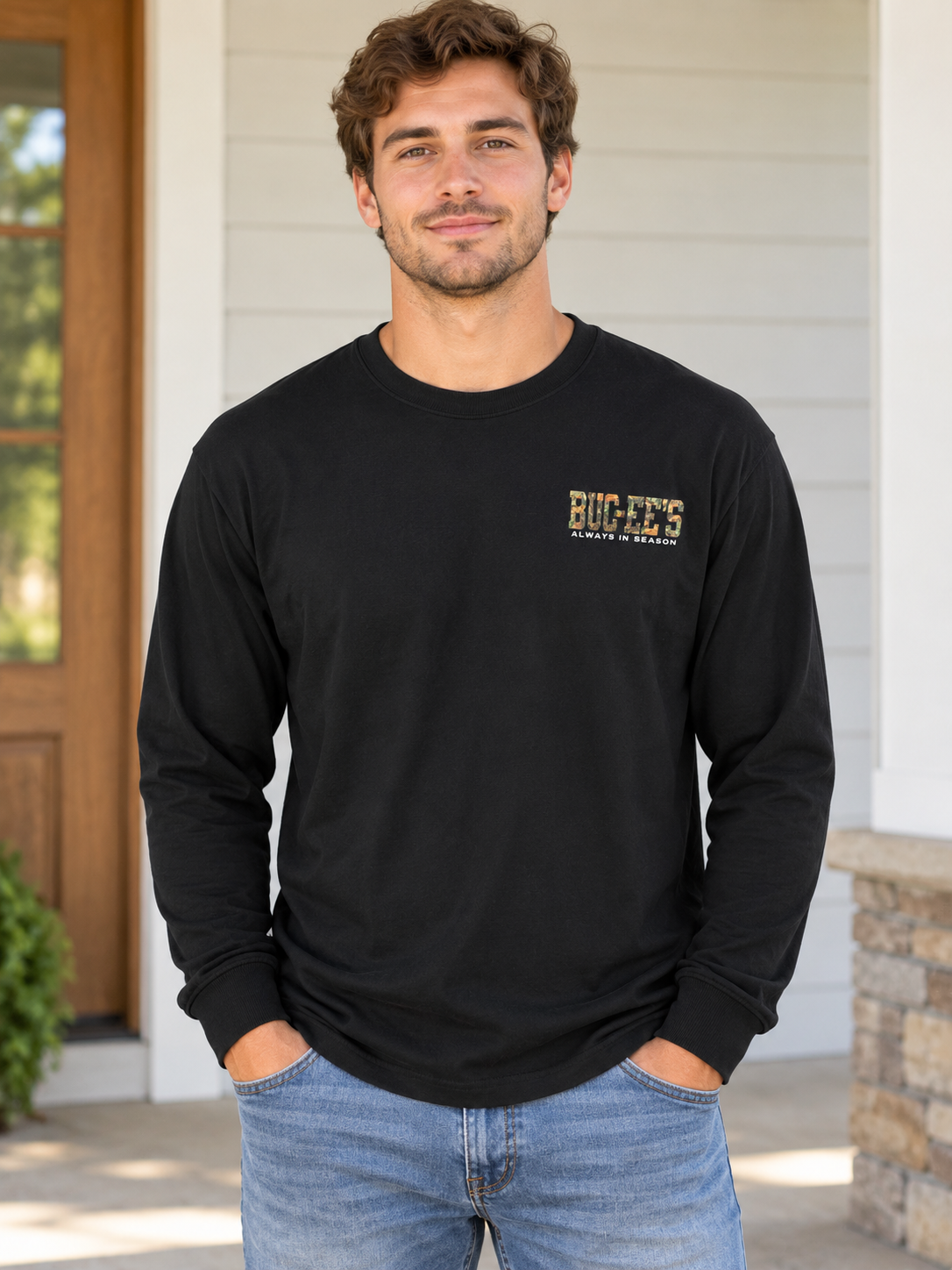 T-shirt à manches longues Buc-ee's « Toujours de saison »