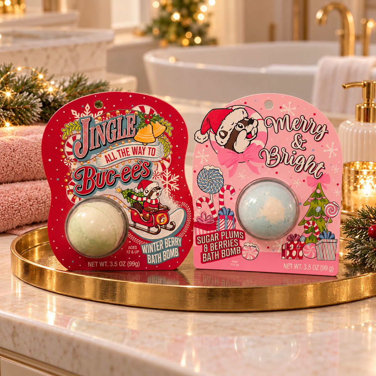 Buc-ee's Christmas Bath Bombs