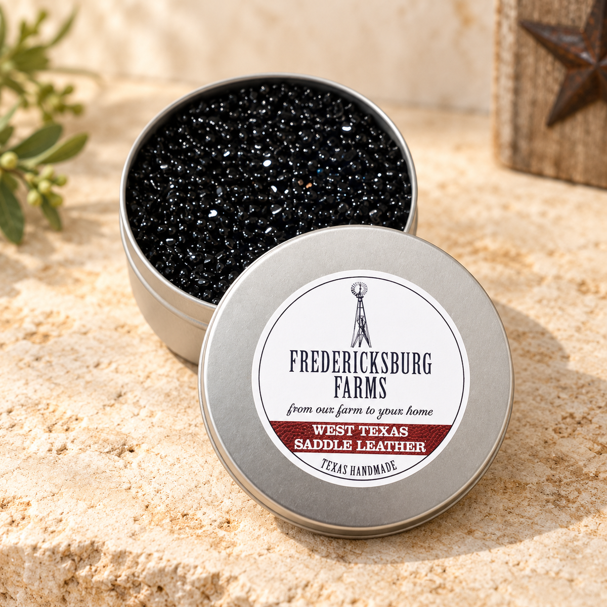 Fredericksburg Farms - West Texas Saddle Leather Fragrance Tin