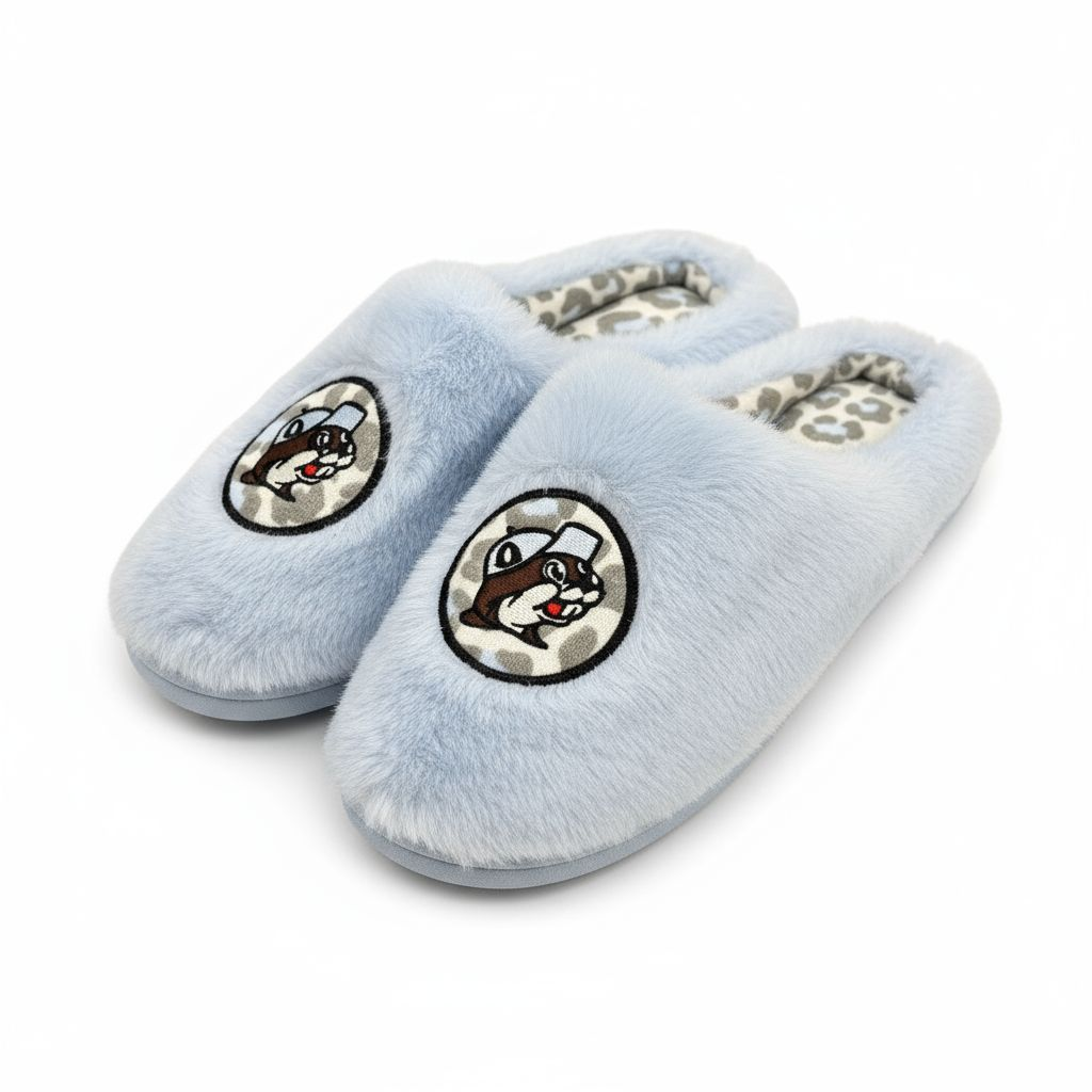 Buc-ee's Leopard Slippers