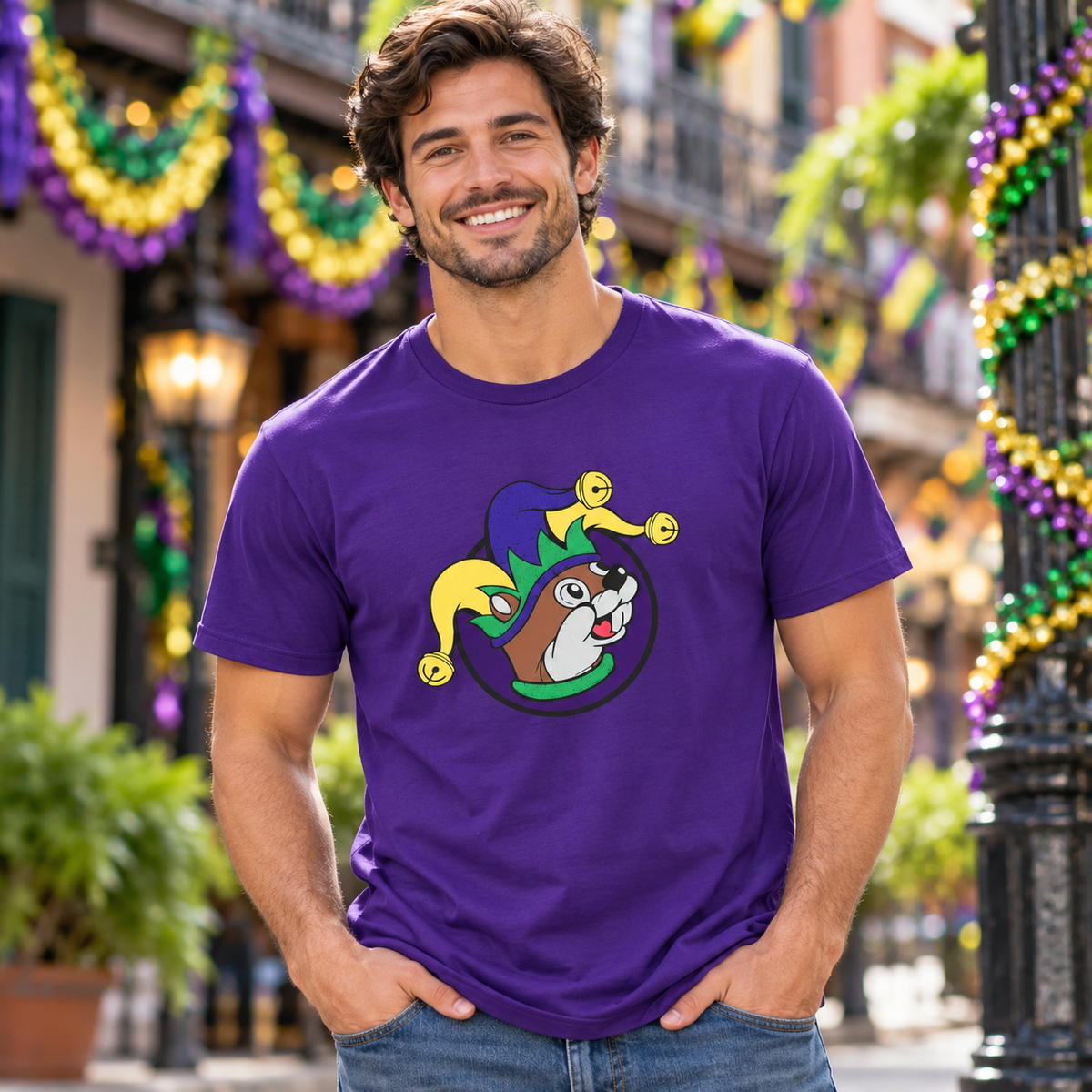Buc-ee's Mardi Gras T-Shirt