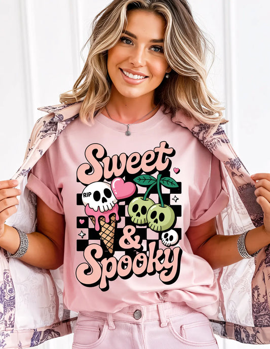 Sweet & Spooky Retro Tee ALL HAT NO CATTLE