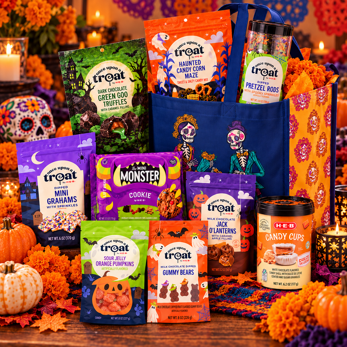 Deluxe Día de los Muertos Treat Tote