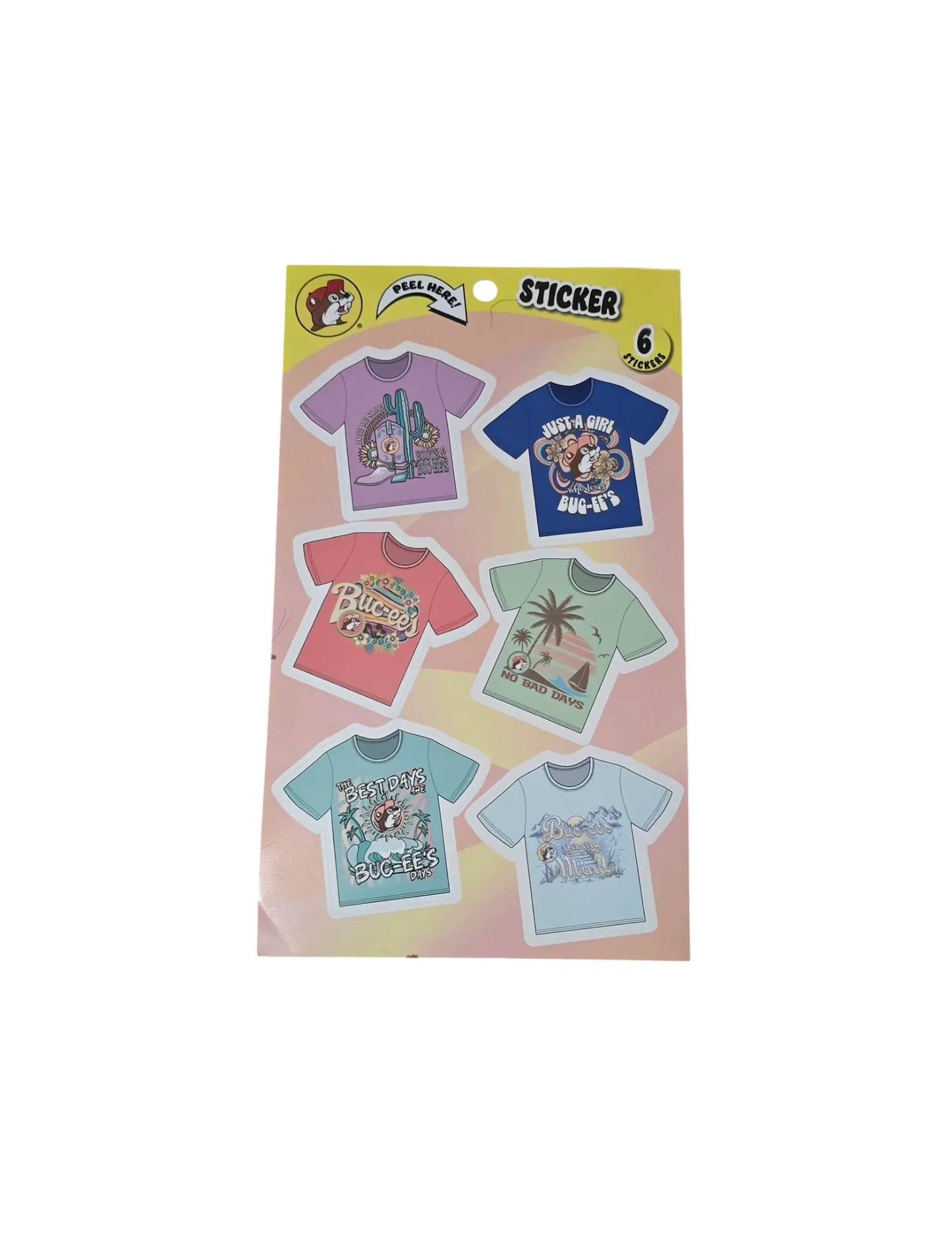 Buc-ee's T-Shirt Sticker Set - Texan Temptations