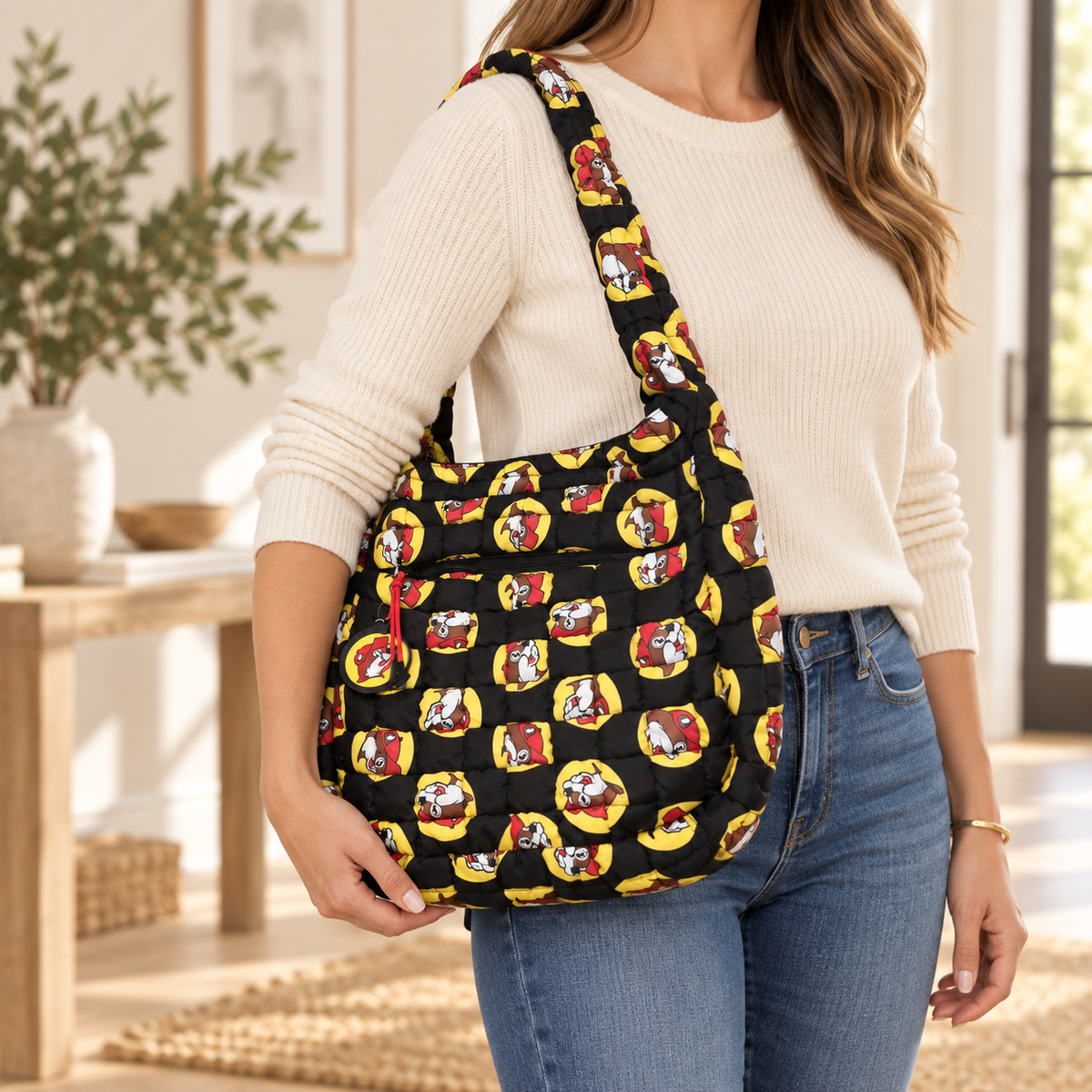 Buc-ee's Classic Logo Puffy Tote Bag