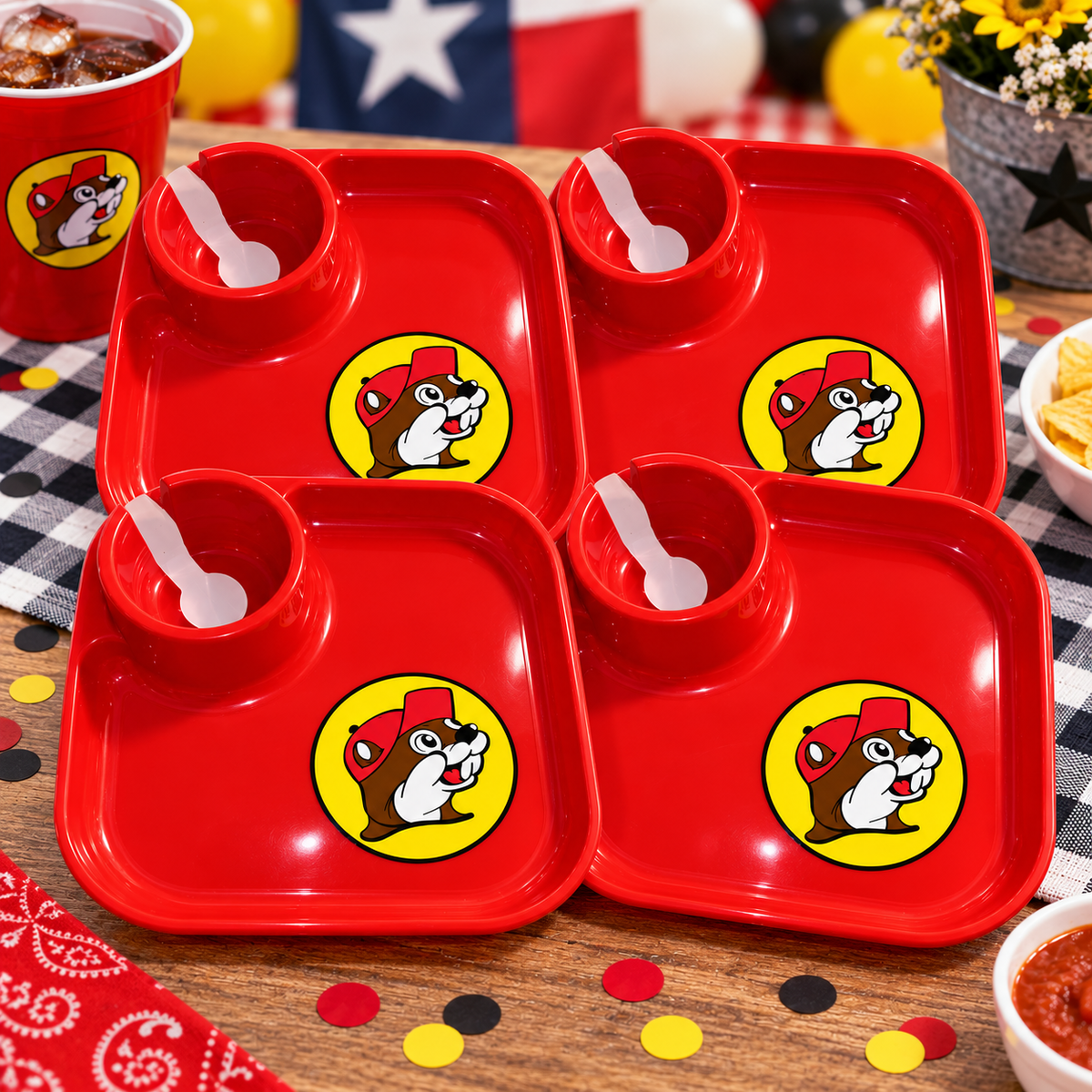 Buc-ee's Party Plate