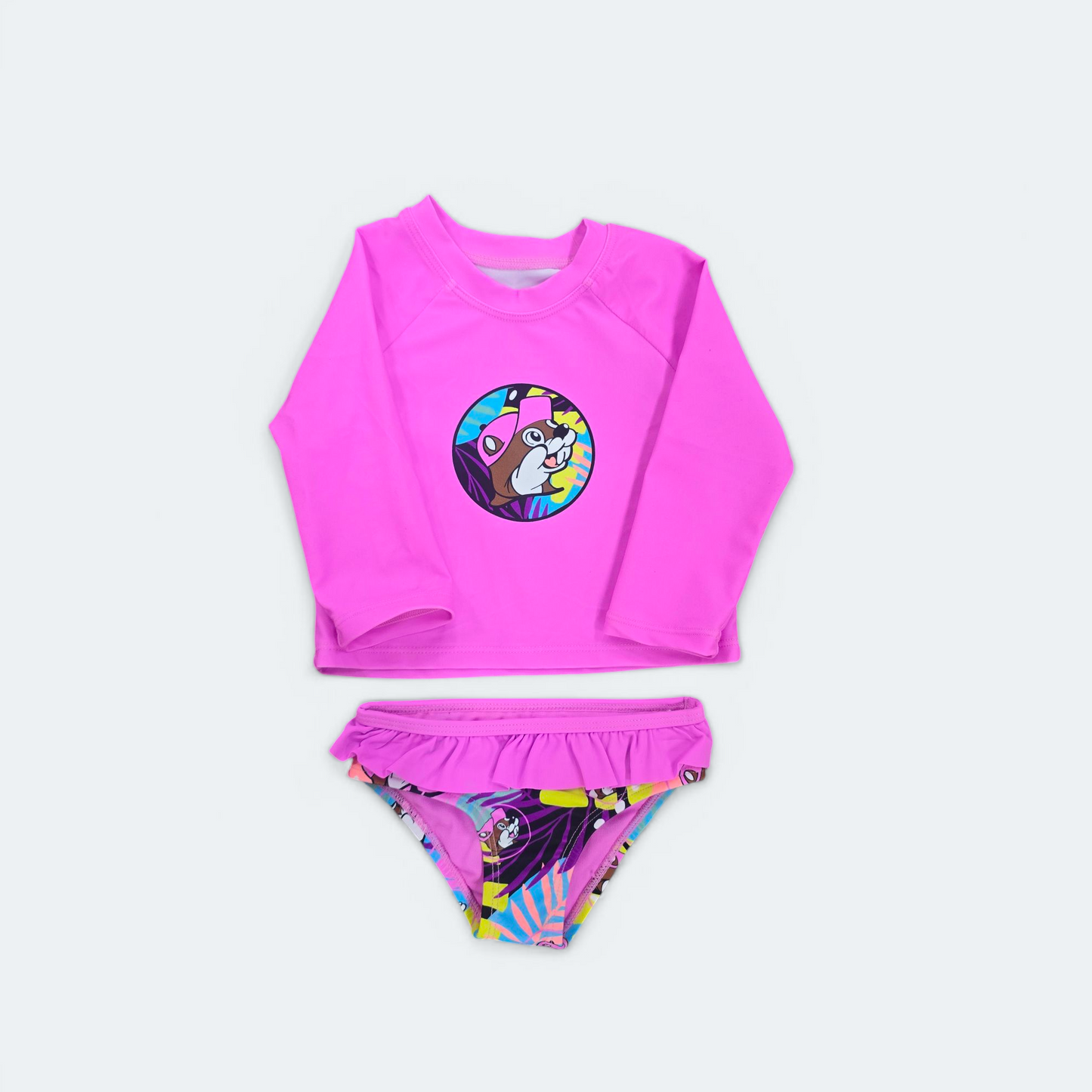 Buc-ee's Tropical Print Swim Set