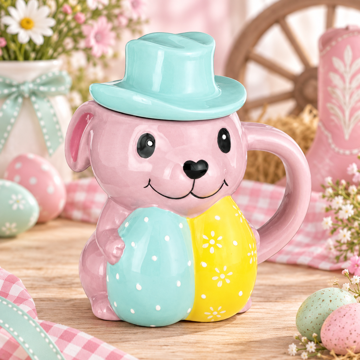Mug de Pâques H-E-B Destination Holiday Cowboy Bunny