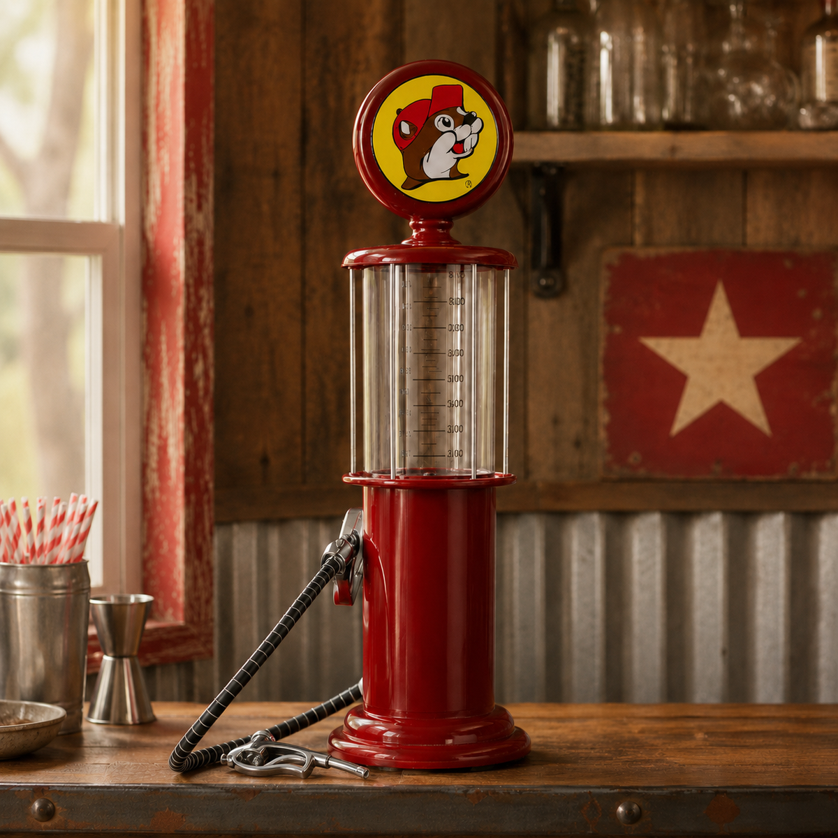 Buc-ee's Gas Pump Beverage Dispenser