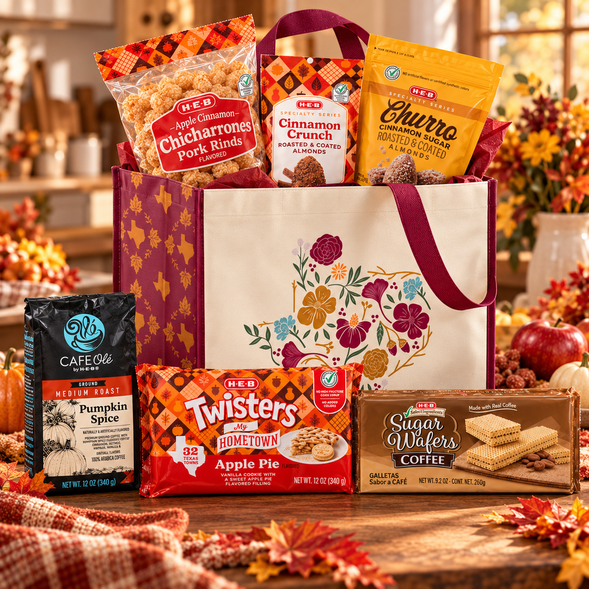 Cozy Texas Fall Treat Tote
