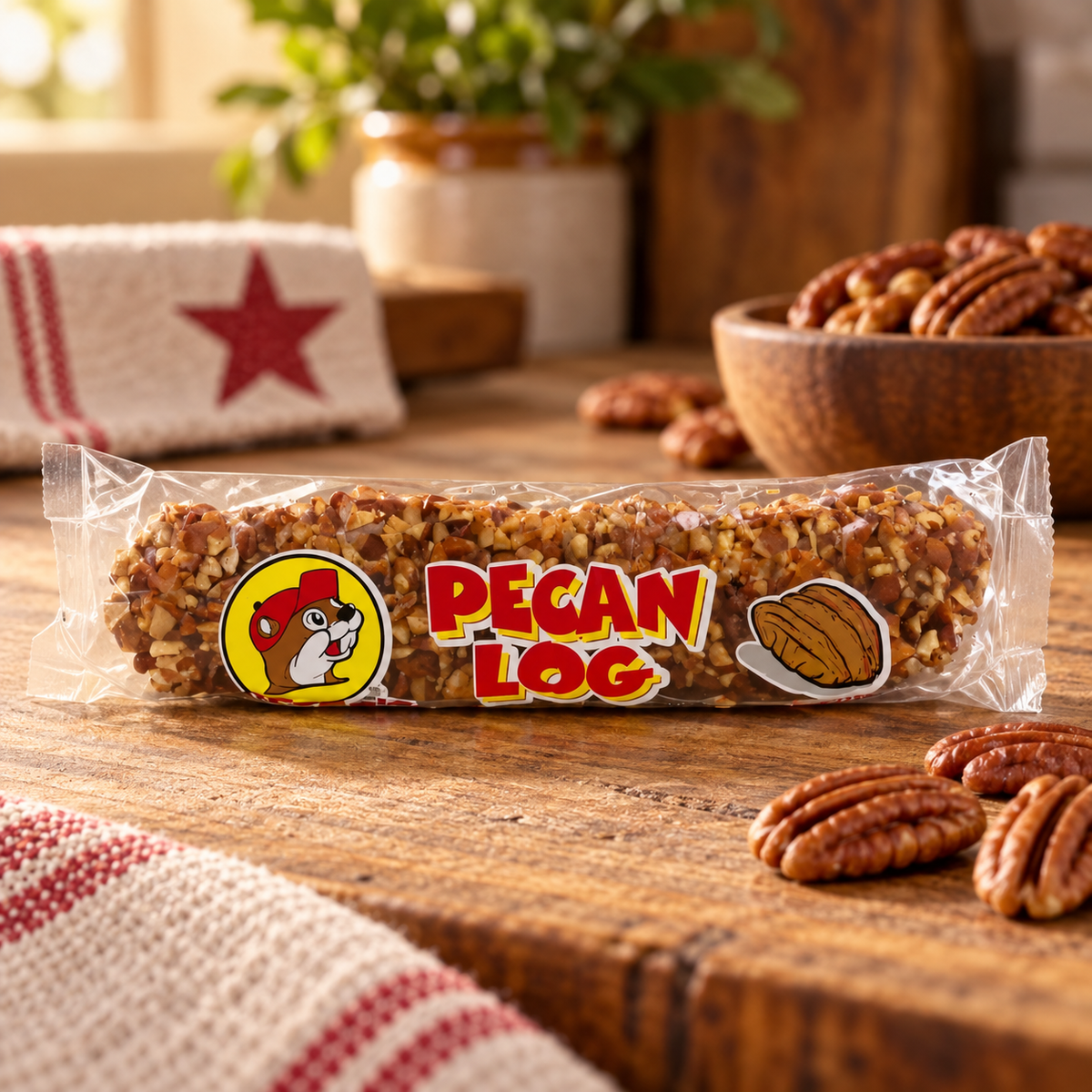 Bûche de pacanes Buc-ee's