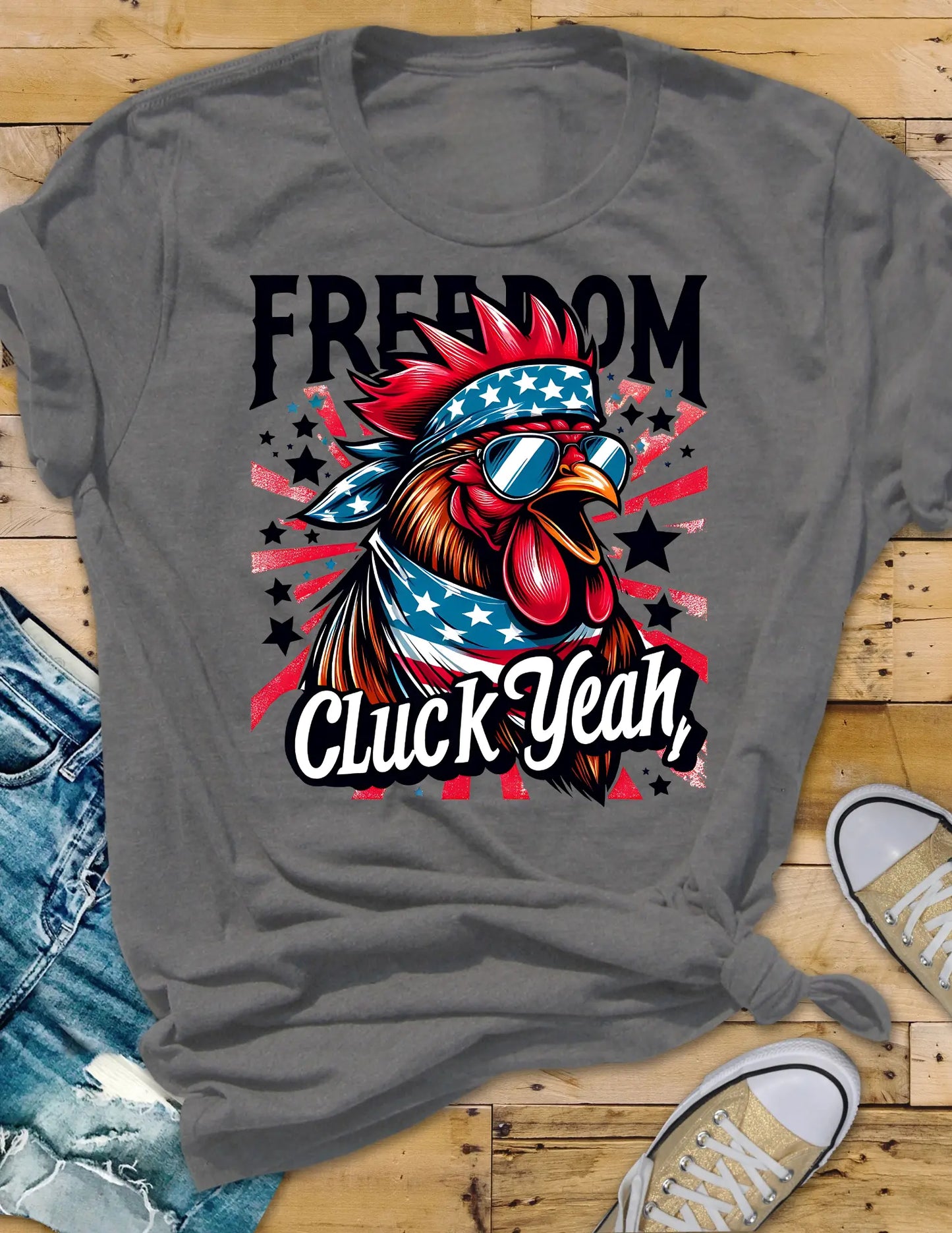 Cluck Yeah! Tee ALL HAT NO CATTLE