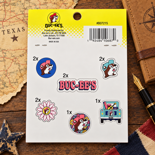 Buc-ee’s Wildflowers & Road Trips 10-Piece Sticker Pack