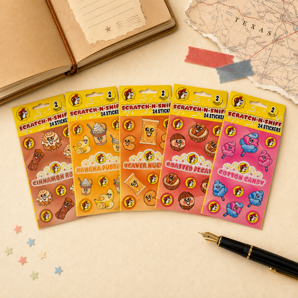 Buc-ee's Scratch-N-Sniff Stickers