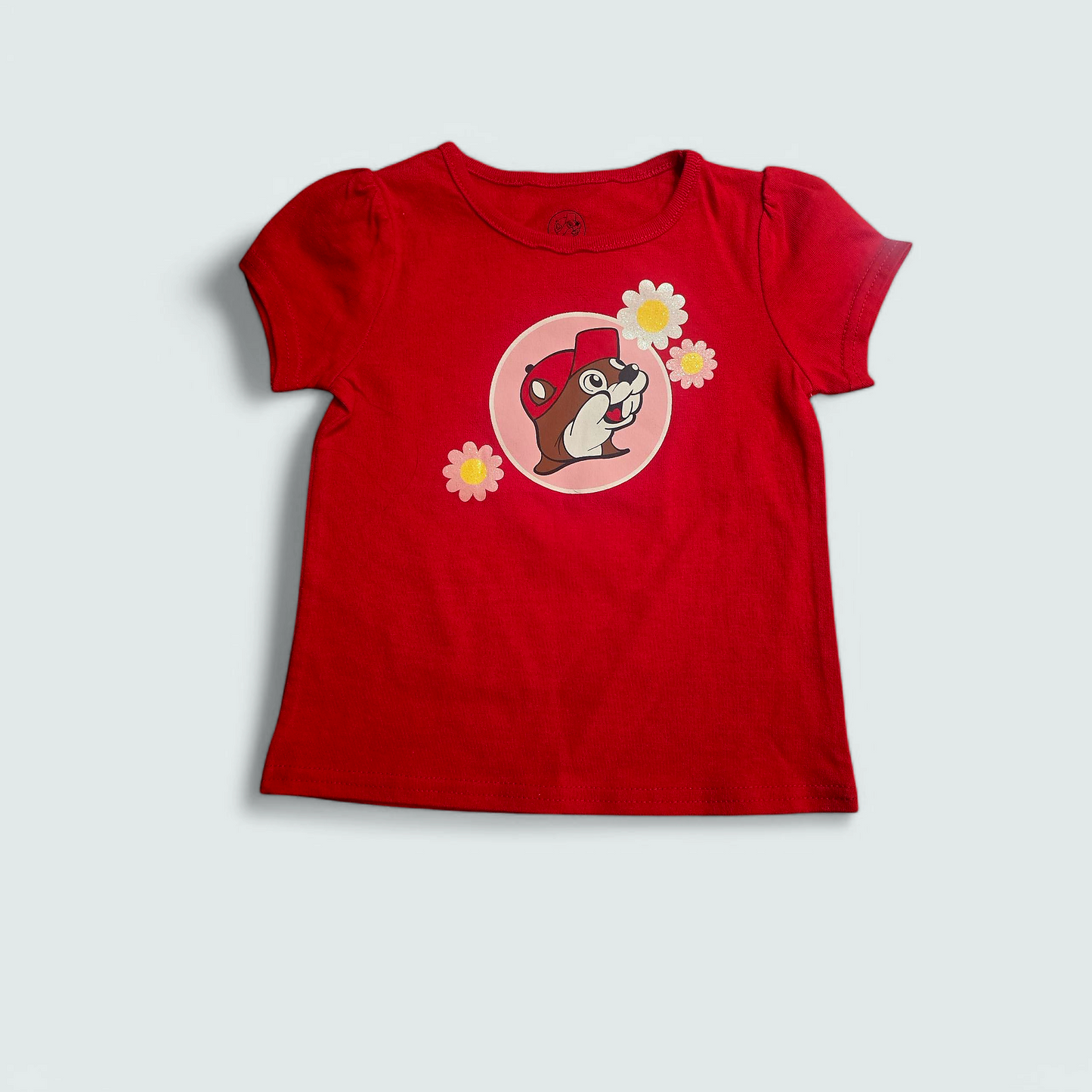 Buc-ee's Classic Red Floral T-shirt - Toddler