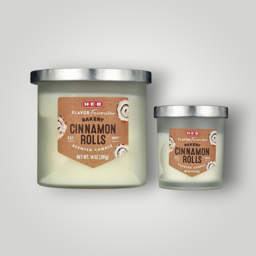H-E-B Flavor Favorites Scented Candles - Cinnamon Rolls