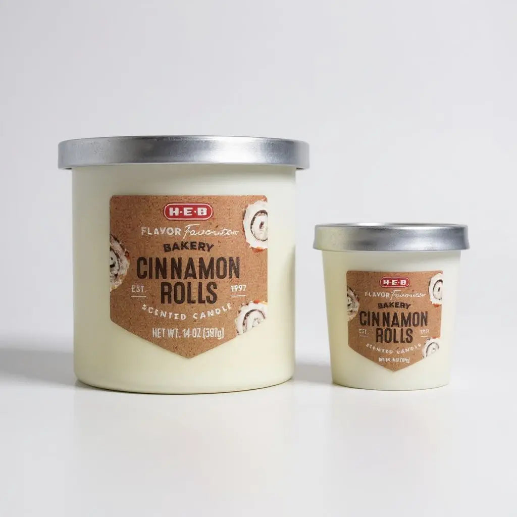 H-E-B Flavor Favorites Scented Candles - Cinnamon Rolls - Texan Temptations