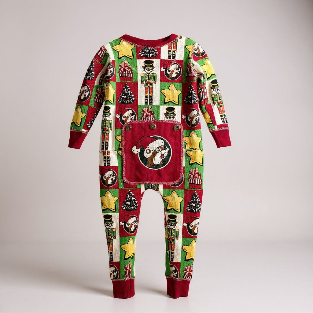Buc-ee's Onesie Christmas Pajamas - Kids