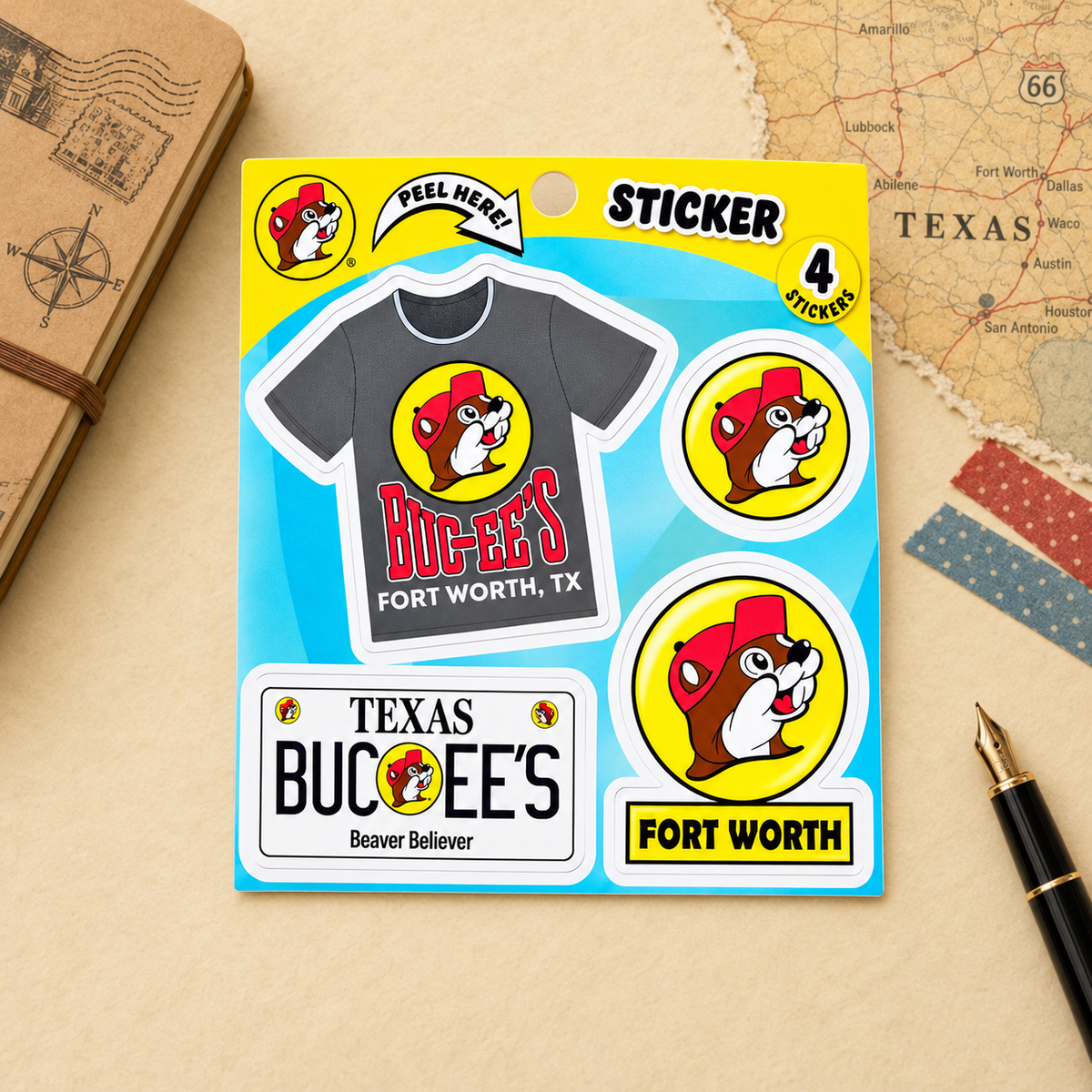 Buc-ee's Fort Worth, TX Sticker Pack