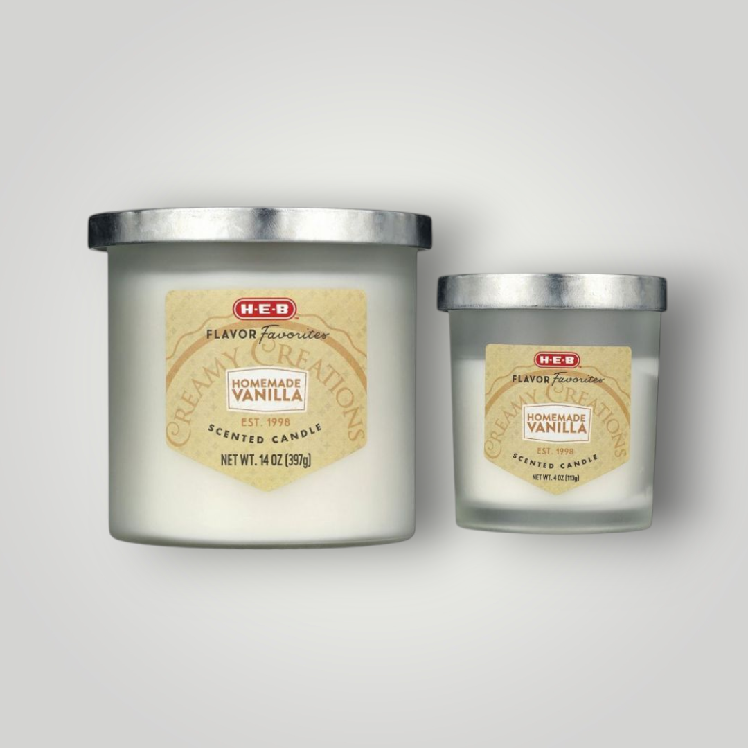 H-E-B Flavor Favorites Scented Candles - Homemade Vanilla