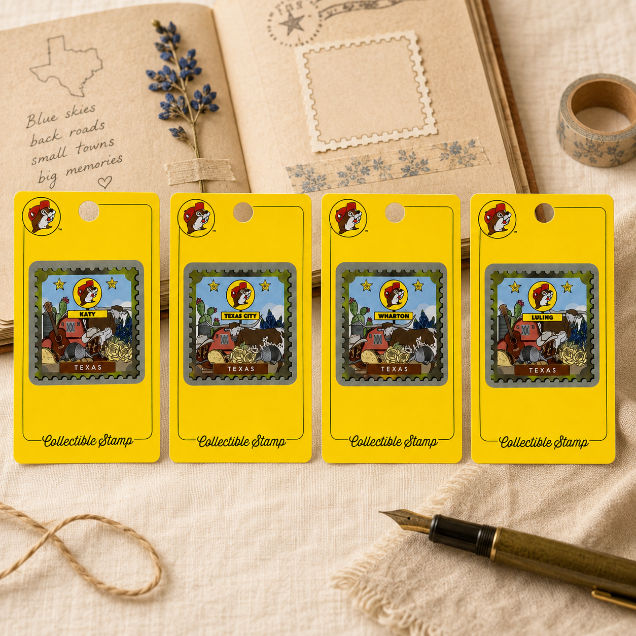 Buc-ee's Collectable Stamps - Texas Edition