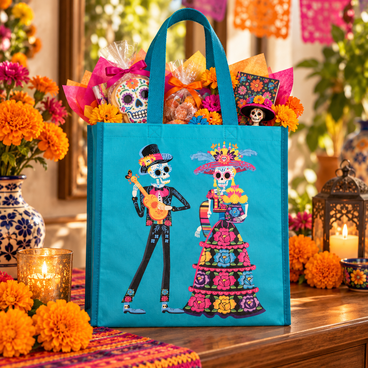 H-E-B Day of the Dead Catrin Reusable Bag