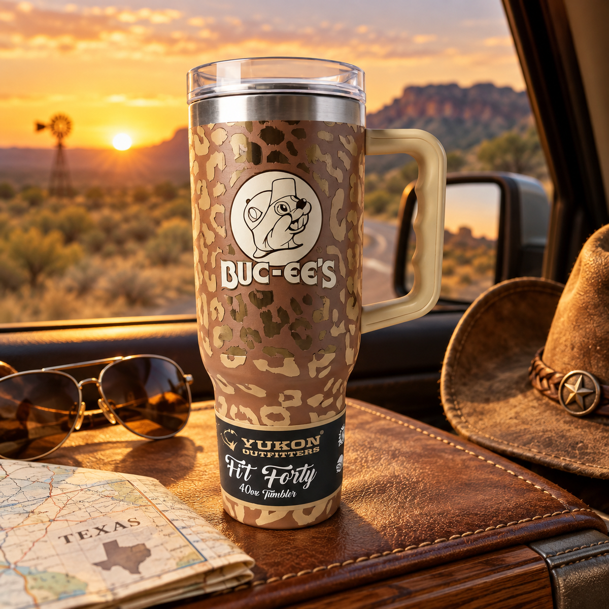 Buc-ee's Gold Print Tumbler by Yukon Outfitters