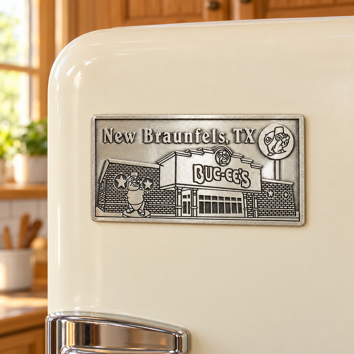 Buc-ee's New Braunfels, TX Silver Magnet