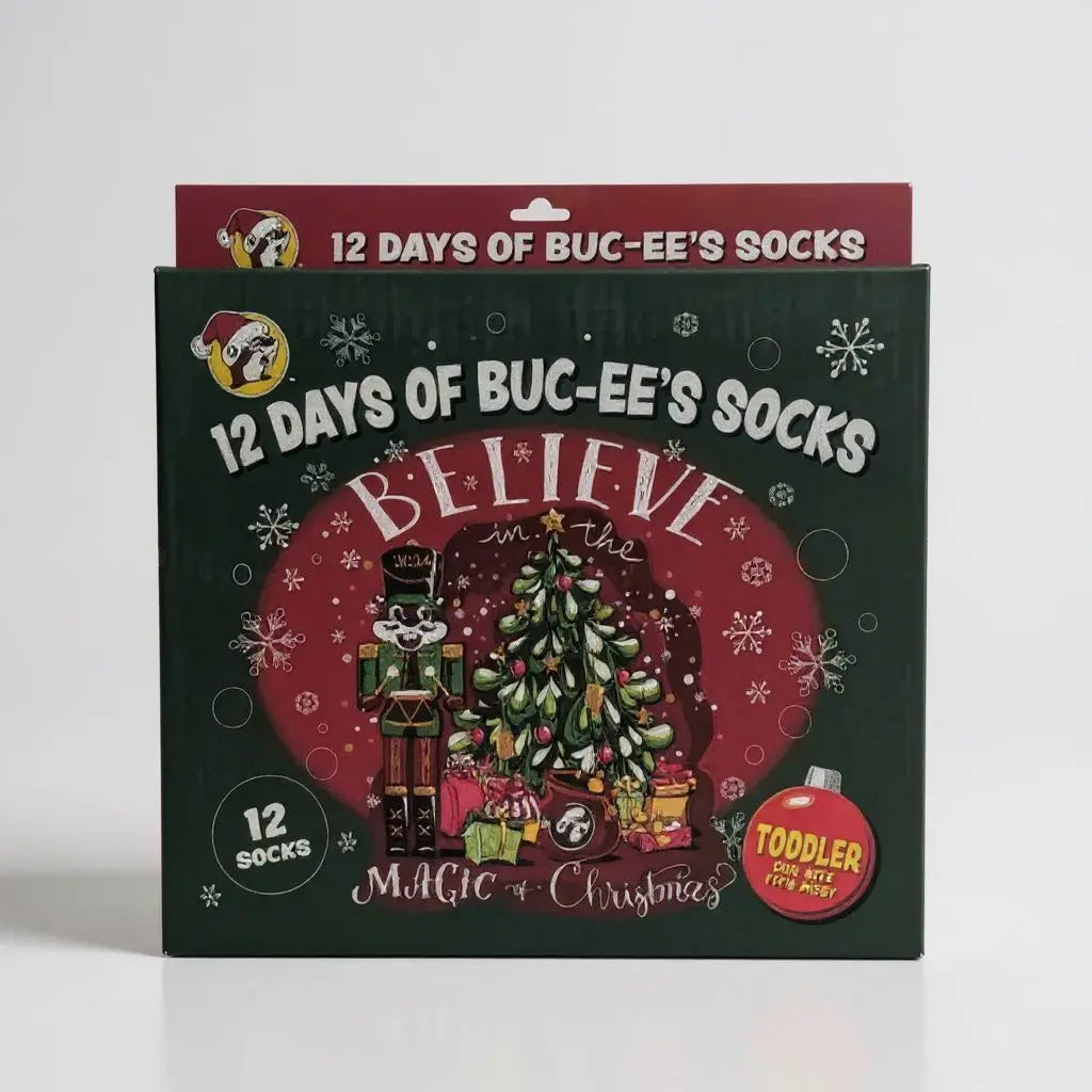 Buc-ee's 12 Days of Buc-ee's Socks - Toddler - Texan Temptations