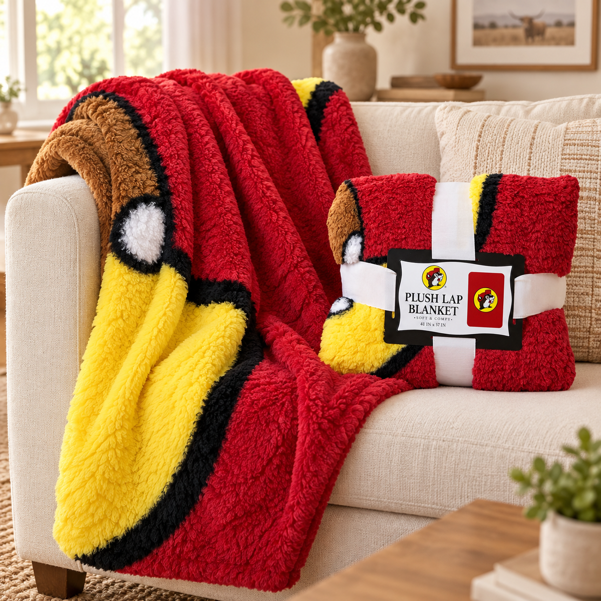 Buc-ee's Plush Lap Blanket