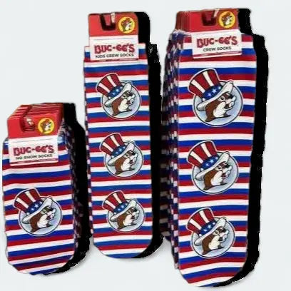 Buc-ee's Independence Day Socks Texan Temptations