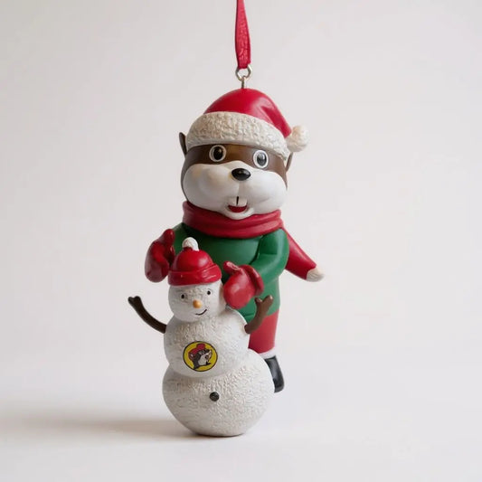 Buc-ee's Snowman Christmas Ornament Buc-ee's
