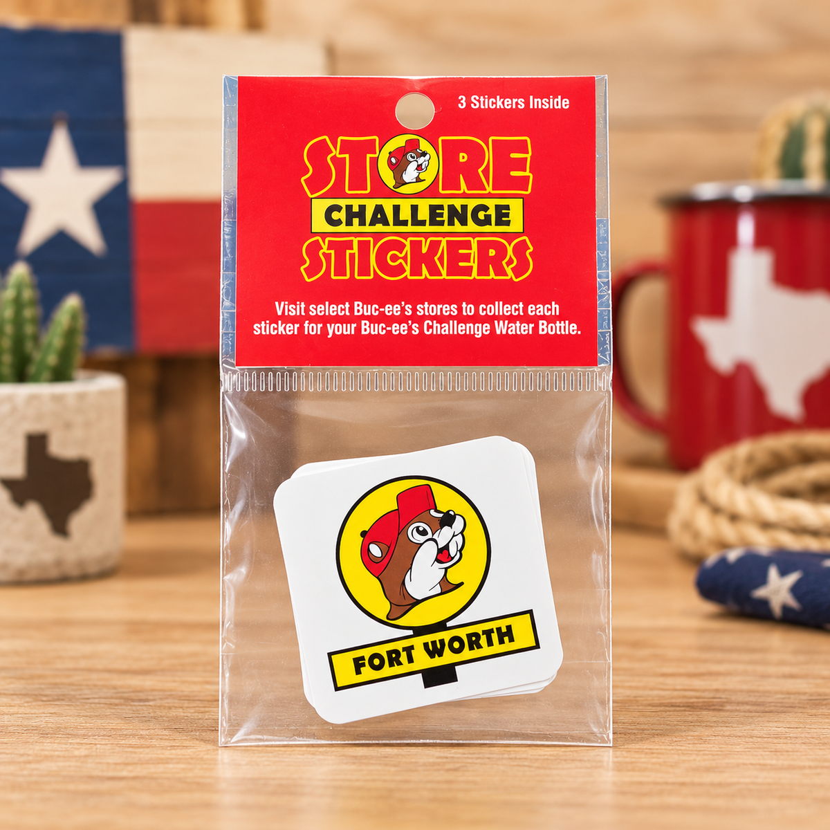 Buc-ee's Store Challenge Sticker - Fort Worth, TX