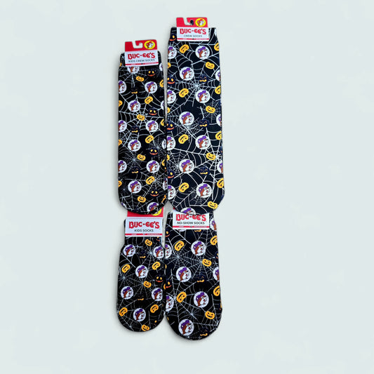 Buc-ee's Spiderweb Halloween Socks Buc-ee's