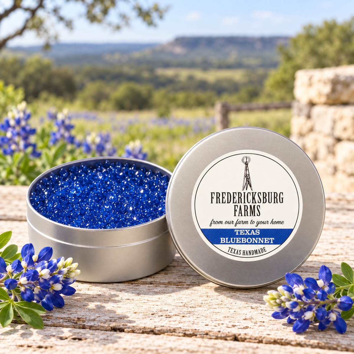 Fredericksburg Farms - Texas Bluebonnet Fragrance Tin