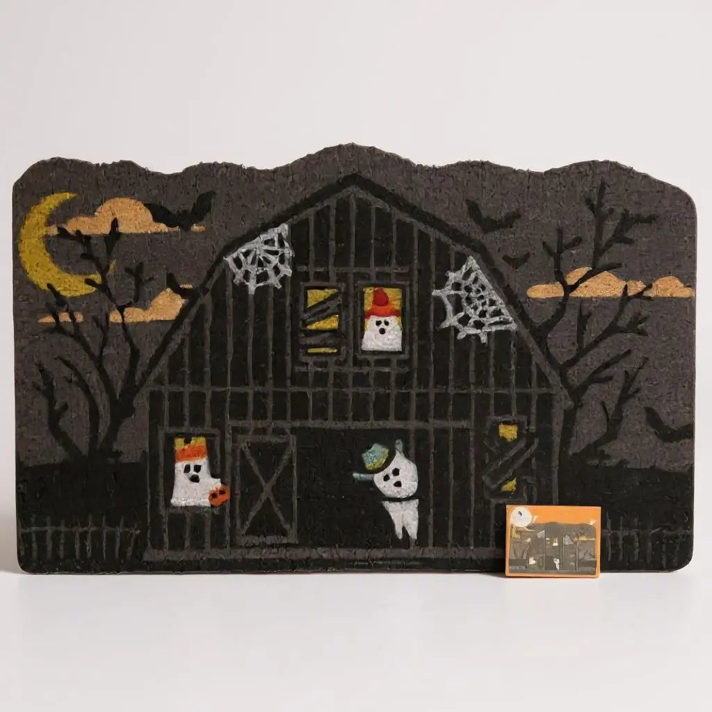 H-E-B Haunted Barn Doormat H-E-B